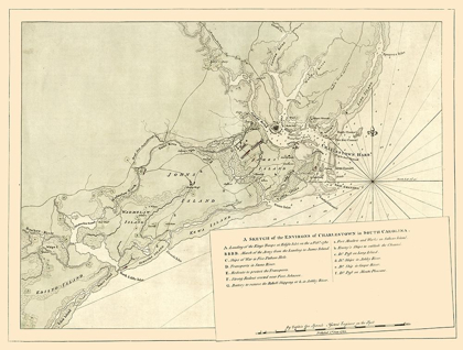 Picture of CHARLES TOWN SOUTH CAROLINA -SPROULE 1780 