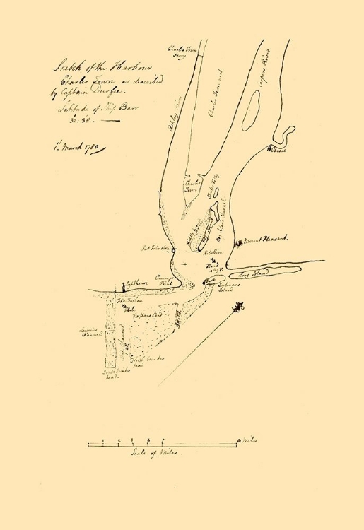 Picture of CHARLES TOWNN SOUTH CAROLINA - DURFEE 1780 
