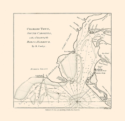 Picture of CHARLES TOWN SOUTH CAROLINA - COWLEY 1780 