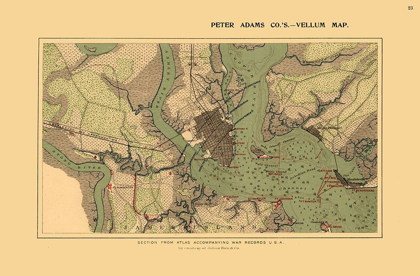 Picture of CHARLESTON HARBOR SOUTH CAROLINA - ADAMS 1860 