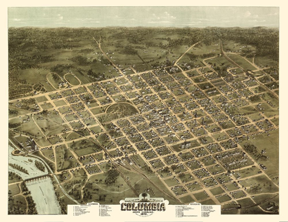 Picture of COLUMBIA SOUTH CAROLINA - DRIE 1872 