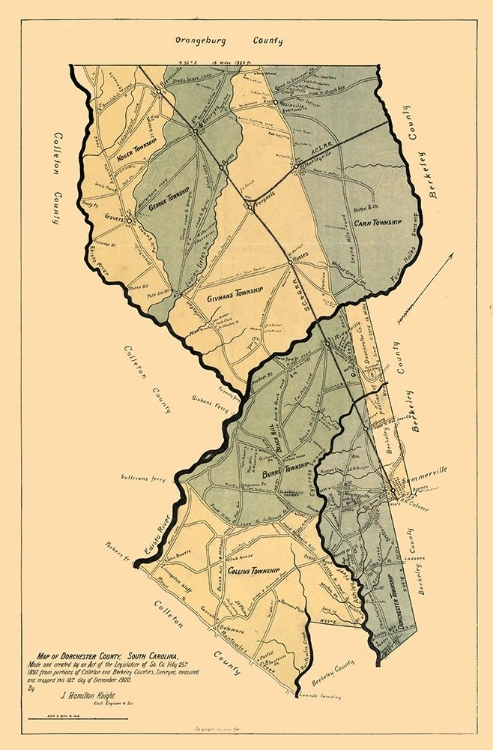 Picture of DORCHESTER COUNTY SOUTH CAROLINA - KNIGHT 1900 