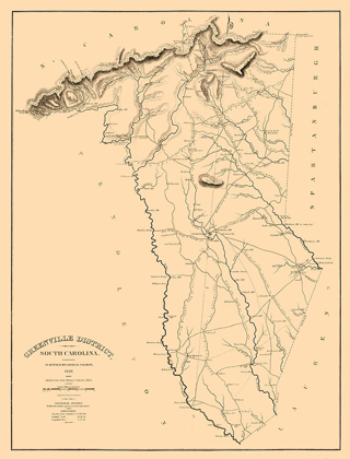 Picture of GREENVILLE COUNTY SOUTH CAROLINA - SALMON 1825 