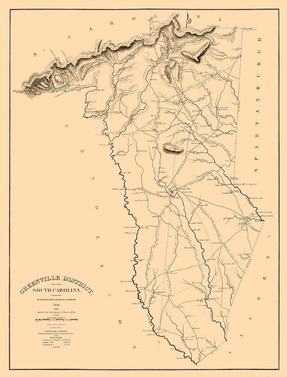 Picture of GREENVILLE COUNTY SOUTH CAROLINA - SALMON 1825 