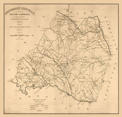 Picture of NEWBERRY SOUTH CAROLINA - COATE 1825 