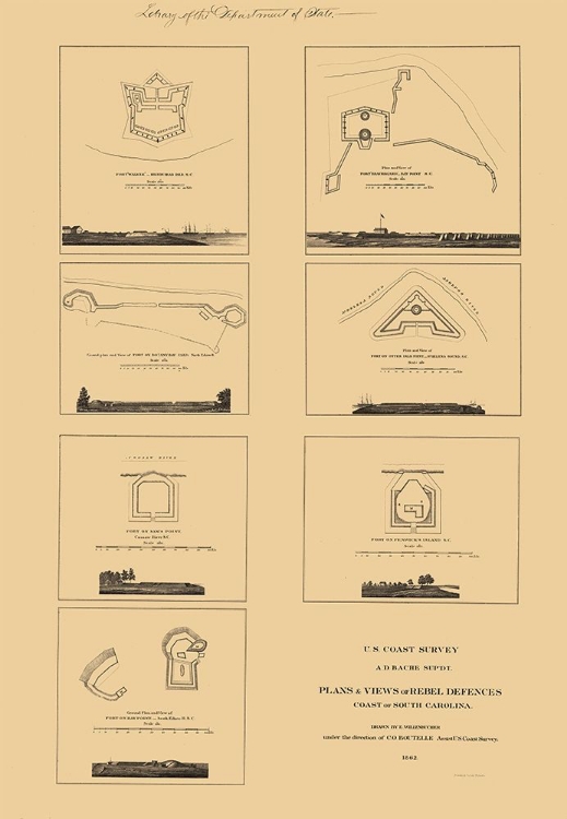 Picture of SOUTH CAROLINA REBEL DEFENCES - WILLENBUCHER 1862 