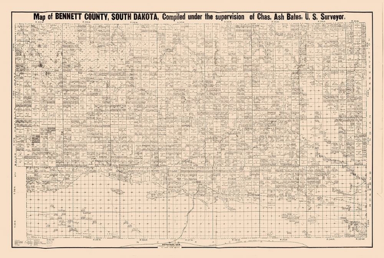 Picture of BENNETT COUNTY SOUTH DAKOTA - BATES 1910 