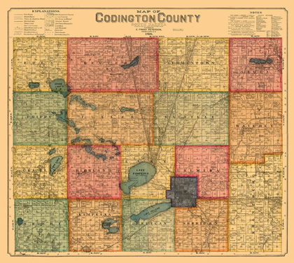 Picture of CODINGTON COUNTY SOUTH DAKOTA - PETERSON 1898 