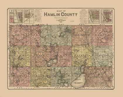 Picture of HAMLIN COUNTY SOUTH DAKOTA - PETERSON 1897 