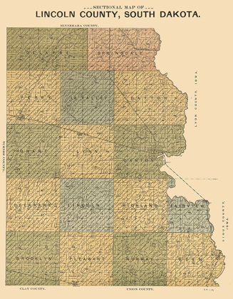 Picture of LINCOLN COUNTY SOUTH DAKOTA - SCOTT 1899 