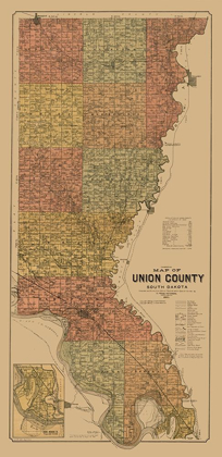 Picture of UNION COUNTY SOUTH DAKOTA - PETERSON 1892 