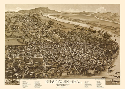 Picture of CHATTANOOGA TENNESSEE - WELLGE 1886 