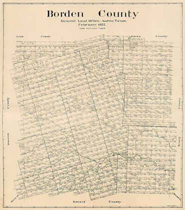 Picture of BORDEN COUNTY TEXAS - HEDICK 1922 