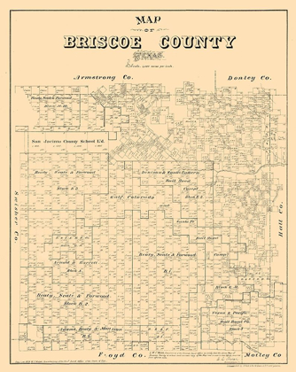 Picture of BRISCOE COUNTY TEXAS - WALSH 1879 