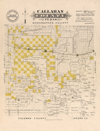 Picture of CALLAHAN COUNTY TEXAS - GAST 1870 