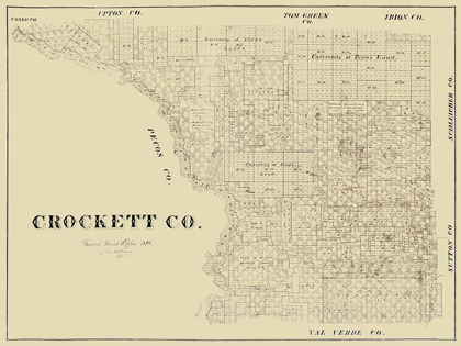 Picture of CROCKETT COUNTY TEXAS -1894