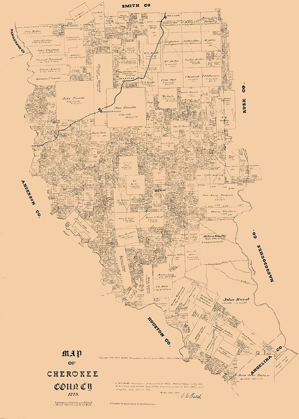 Picture of CHEROKEE COUNTY TEXAS - WALSH 1879 