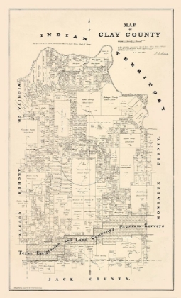 Picture of CLAY COUNTY TEXAS - WALSH 1880 