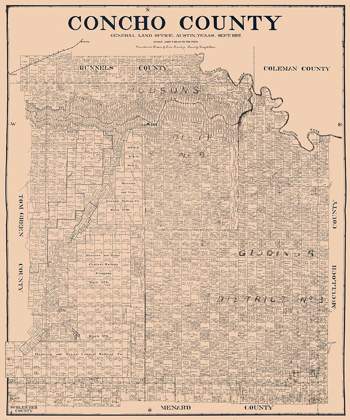 Picture of CONCHO COUNTY TEXAS - ROSENBERG 1897 