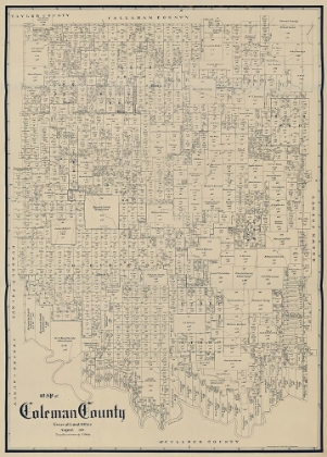 Picture of COLEMAN COUNTY TEXAS - SCHUTZE 1897 