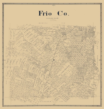 Picture of FRIO COUNTY TEXAS - BEAUMONT 1893 