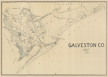 Picture of GALVESTON COUNTY TEXAS - PRESSLER 1891 