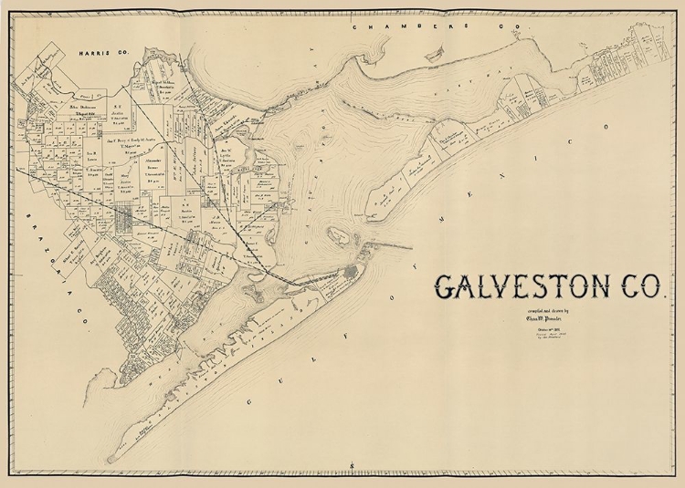 Picture of GALVESTON COUNTY TEXAS - PRESSLER 1891 