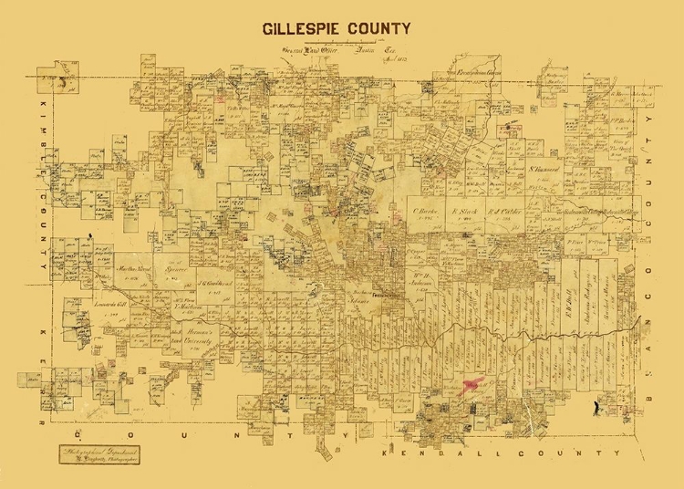Picture of GILLESPIE COUNTY TEXAS -1873