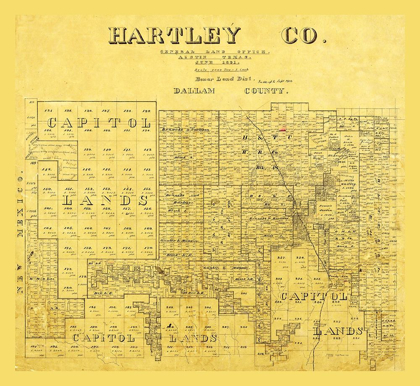 Picture of HARTLEY COUNTY TEXAS -1891