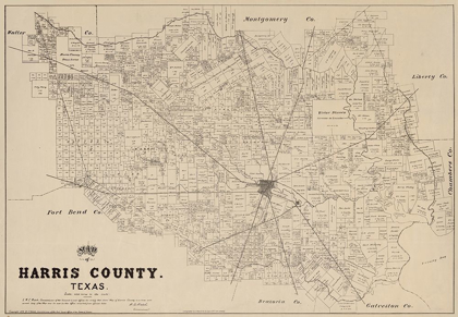 Picture of HARRIS COUNTY TEXAS - WALSH 1879 