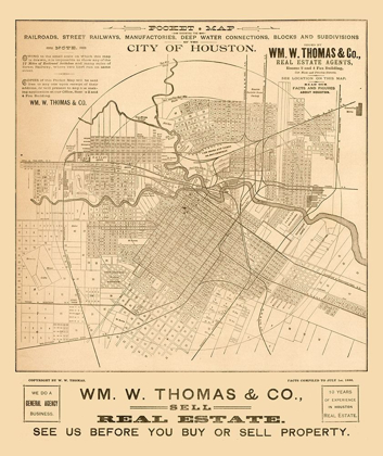 Picture of HOUSTON TEXAS - THOMAS 1890 