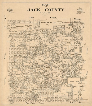 Picture of JACK COUNTY TEXAS - BAKER 1896 