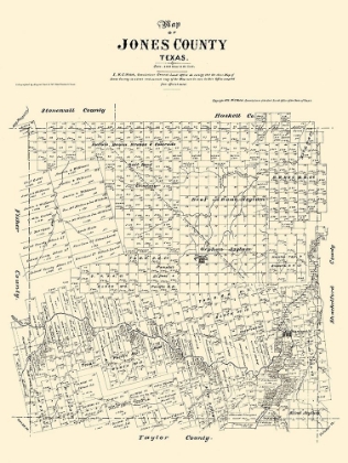 Picture of JONES COUNTY TEXAS - WALSH 1879 