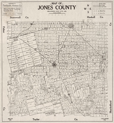 Picture of JONES COUNTY TEXAS -1880