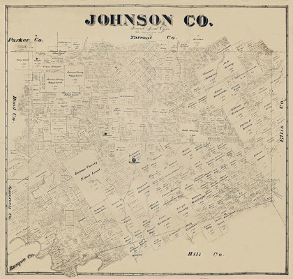 Picture of JOHNSON COUNTY TEXAS -1887