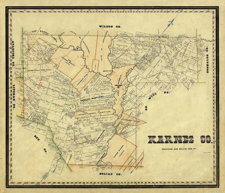 Picture of KARNES COUNTY TEXAS - ARLITT 1870 