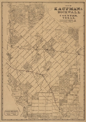 Picture of KAUFMAN COUNTY TEXAS - JONES 1878 