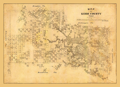 Picture of KERR COUNTY TEXAS - WALSH 1879 