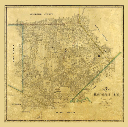 Picture of KENDALL COUNTY TEXAS - ROSENBERG 1879 