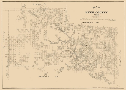 Picture of KERR COUNTY TEXAS - WALSH 1879 