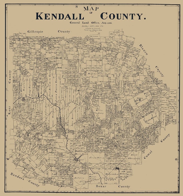 Picture of KENDALL COUNTY TEXAS - GILES 1899 