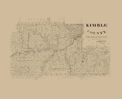 Picture of KIMBLE COUNTY TEXAS - MCGAUGHEY 1892 