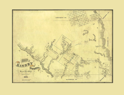 Picture of KINNEY COUNTY TEXAS - BLAU 1876 