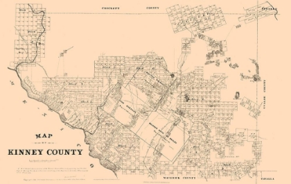 Picture of KINNEY COUNTY TEXAS - WALSH 1879 