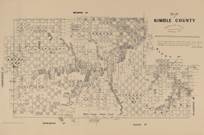 Picture of KIMBLE COUNTY TEXAS - WALSH 1879 