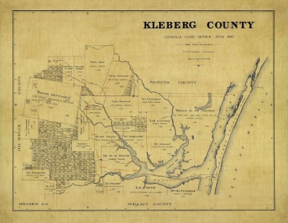 Picture of KLEBERG COUNTY TEXAS - MCDONALD 1913 