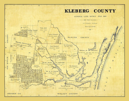 Picture of KLEBERG COUNTY TEXAS - MCDONALD 1913 