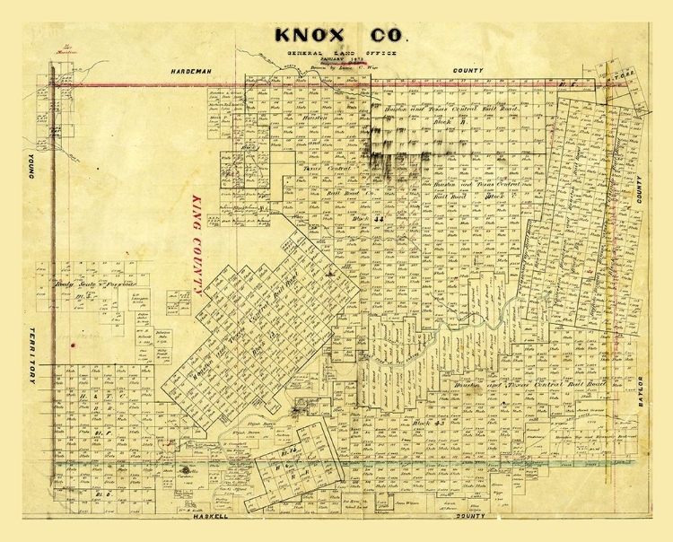 Picture of KNOX COUNTY TEXAS - WISE 1875 