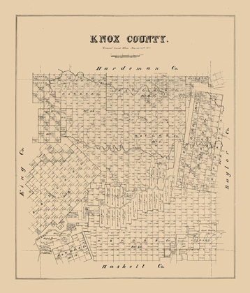 Picture of KNOX COUNTY TEXAS -1880