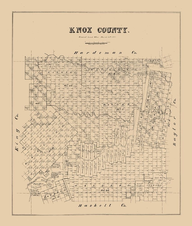 Picture of KNOX COUNTY TEXAS -1880